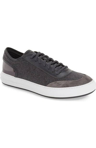 Shop Ferragamo 'glory' Sneaker (men) In Elefante Nubuck Leather