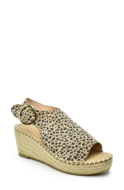 Shop Catherine Catherine Malandrino Cirkly Espadrille Wedge Sandal In Spotted Leopard