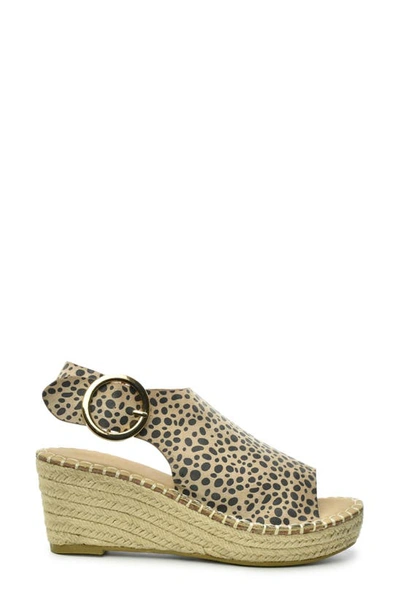 Shop Catherine Catherine Malandrino Cirkly Espadrille Wedge Sandal In Spotted Leopard