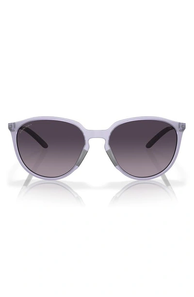 Shop Oakley Sielo 57mm Gradient Round Sunglasses In Grey Gradient