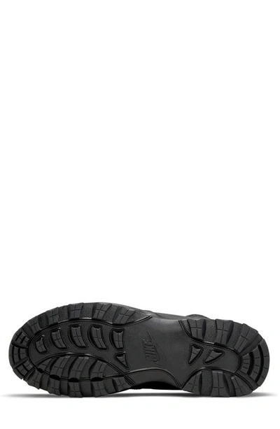 Shop Nike Manoa Leather Hiker Boot In Black/black-gunsmoke