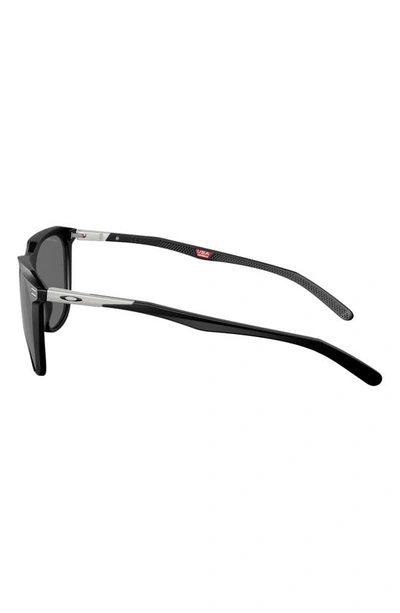 Shop Oakley Thurso 54mm Polarized Round Sunglasses In Matte Black