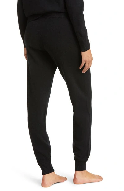 Shop Nordstrom Cashmere Joggers In Black Rock