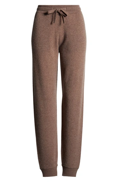 Shop Nordstrom Cashmere Joggers In Brown Taupe Heather