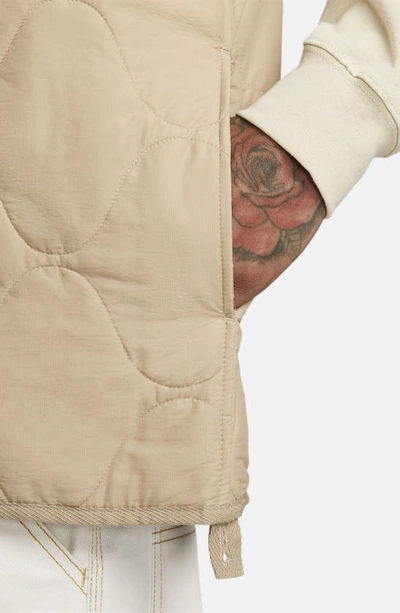 Shop Nike Woven Insulated Military Vest In Khaki/ Khaki