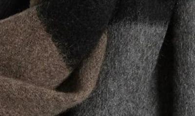 Bruno Magli Colorblock Cashmere Scarf In Black