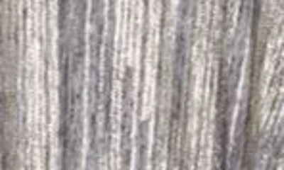 Vince Camuto Belted Wide Leg Metallic Jumpsuit In Grey