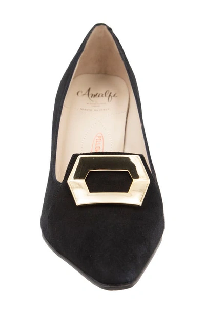 Shop Amalfi By Rangoni Istrice Pointed Toe Pump In Black Cashmere