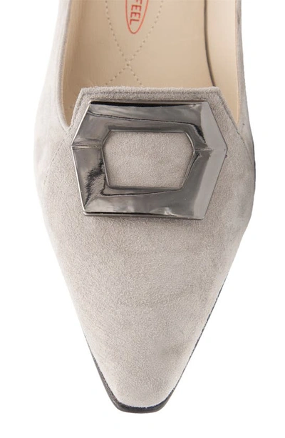 Shop Amalfi By Rangoni Istrice Pointed Toe Pump In Light Grey Cashmere