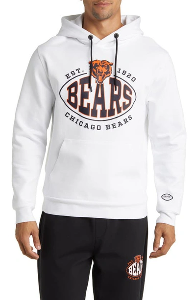 Shop Hugo Boss X Nfl Touchback Graphic Hoodie In Chicago Bears White