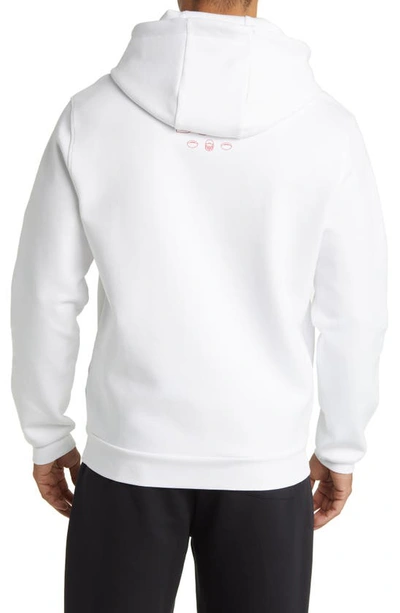 Hugo Boss Boss X Nfl Touchback Graphic Hoodie In Tampa Bay Buccaneers White
