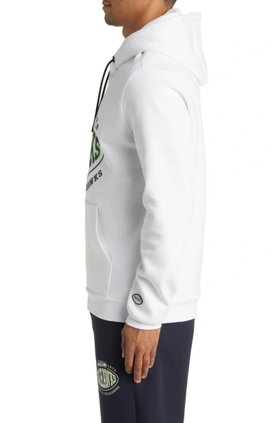 Shop Hugo Boss X Nfl Touchback Graphic Hoodie In Seattle Seahawks White