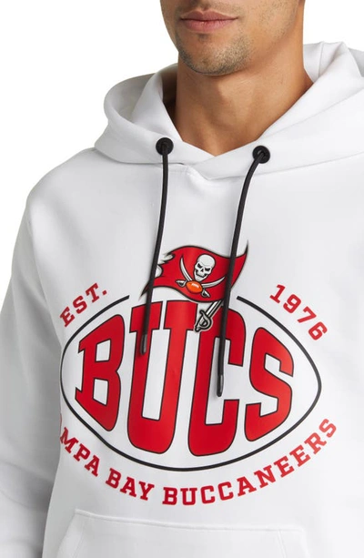 Shop Hugo Boss Boss X Nfl Touchback Graphic Hoodie In Tampa Bay Buccaneers White