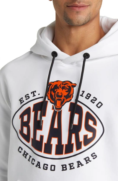 Shop Hugo Boss Boss X Nfl Touchback Graphic Hoodie In Chicago Bears White