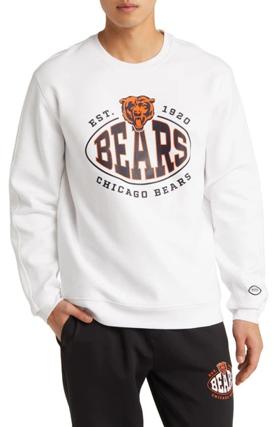 Shop Hugo Boss X Nfl Crewneck Sweatshirt In Chicago Bears White