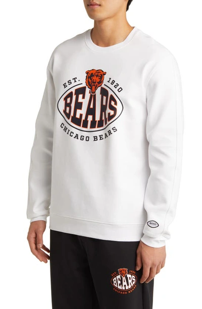 Shop Hugo Boss Boss X Nfl Crewneck Sweatshirt In Chicago Bears White