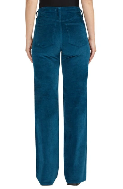 Shop Silver Jeans Co. Highly Desirable High Waist Corduroy Trouser Jeans In Teal