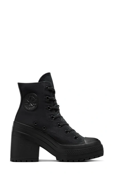 Shop Converse Chuck 70 De Luxe Heel Platform Sneaker In Black/ Black/ Black