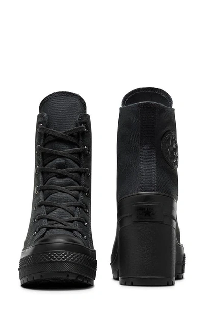 Shop Converse Chuck 70 De Luxe Heel Platform Sneaker In Black/ Black/ Black