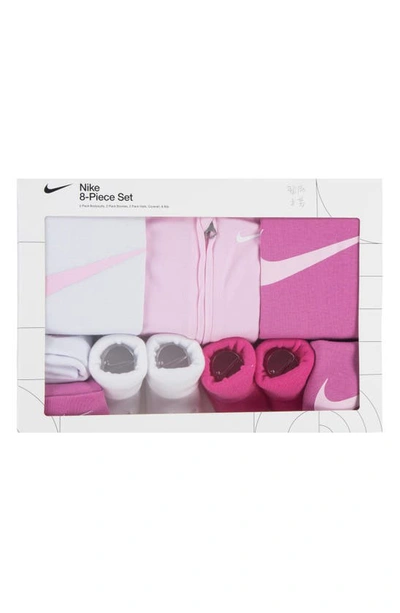 Shop Nike 8-piece Gift Set In Pink Foam