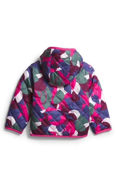 Shop The North Face Shady Glade Reversible Water Repellent Hooded Jacket In Mr. Pink Big Abstract Print