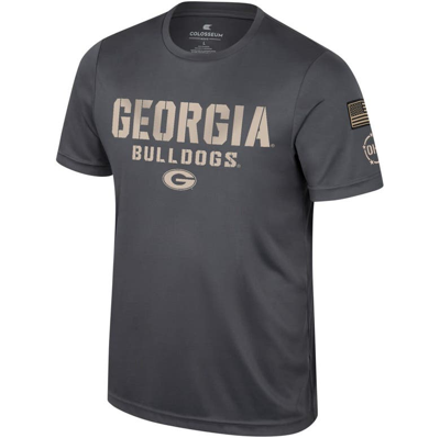 Shop Colosseum Charcoal Georgia Bulldogs Oht Military Appreciation  T-shirt