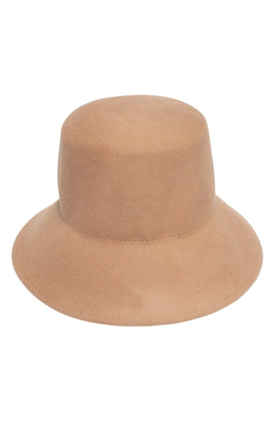 Shop Eugenia Kim Ruby Wool Bucket Hat In Camel