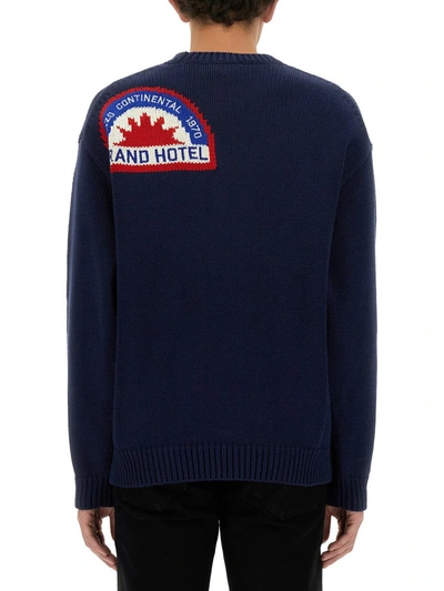 Shop Kenzo ' Travel' Sweater In Blue