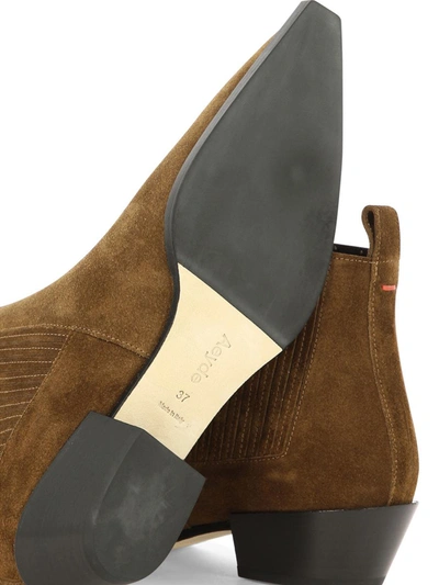 Shop Aeyde "bea" Ankle Boots In Brown