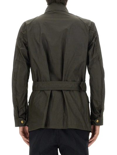 Shop Belstaff "trialmaster" Windbreaker Jacket In Green