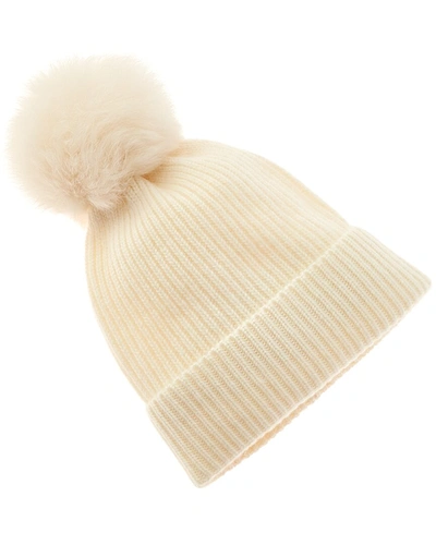 Shop Amicale Cashmere Chunky Cashmere Hat In Beige