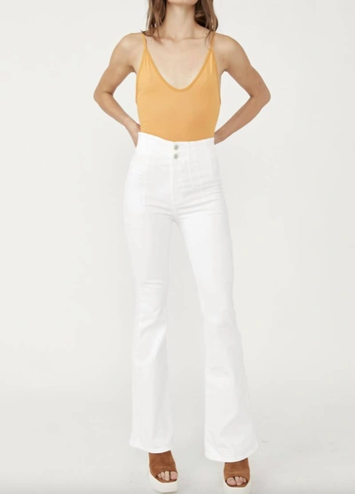 Shop Free People Jayde Flare Jeans In White