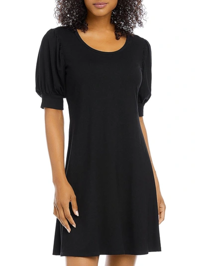 Shop Karen Kane Erin Womens Jersey A-line Mini Dress In Black
