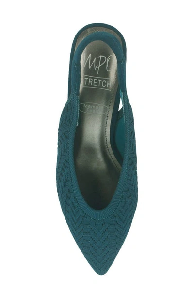 Shop Impo Elaira Knit Slingback Pump In Peacock