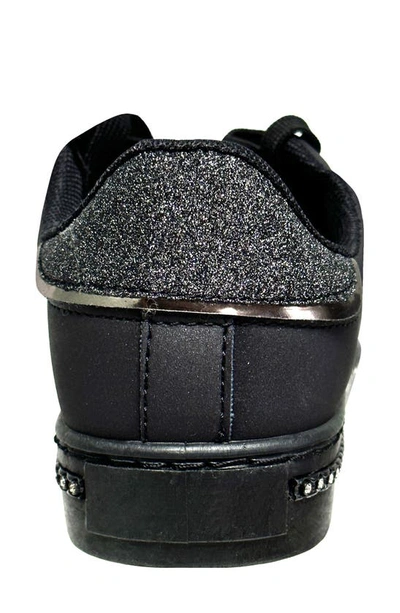Lady Couture Beyond Embellished Glitter Sneaker In Black