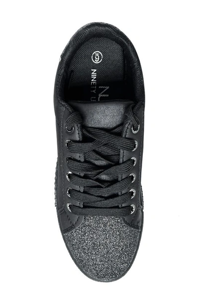 Lady Couture Beyond Embellished Glitter Sneaker In Black