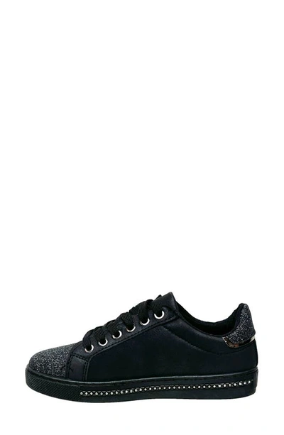 Lady Couture Beyond Embellished Glitter Sneaker In Black
