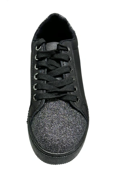 Lady Couture Beyond Embellished Glitter Sneaker In Black