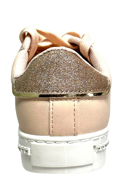 Lady Couture Beyond Embellished Glitter Sneaker In Champagne