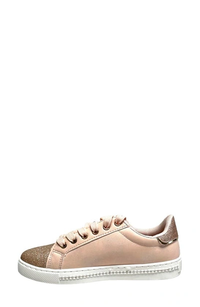 Lady Couture Beyond Embellished Glitter Sneaker In Champagne