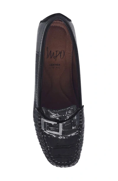 Shop Impo Baya Croc-embossed Loafer In Black