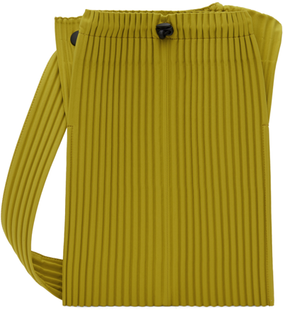 Shop Issey Miyake Yellow Pocket Bag In 52-yellow