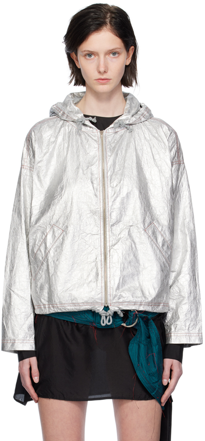Shop Sc103 Silver Bolt Jacket In Foil
