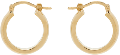 Shop K.ngsley Gold 'le Trou' Earrings In 35or