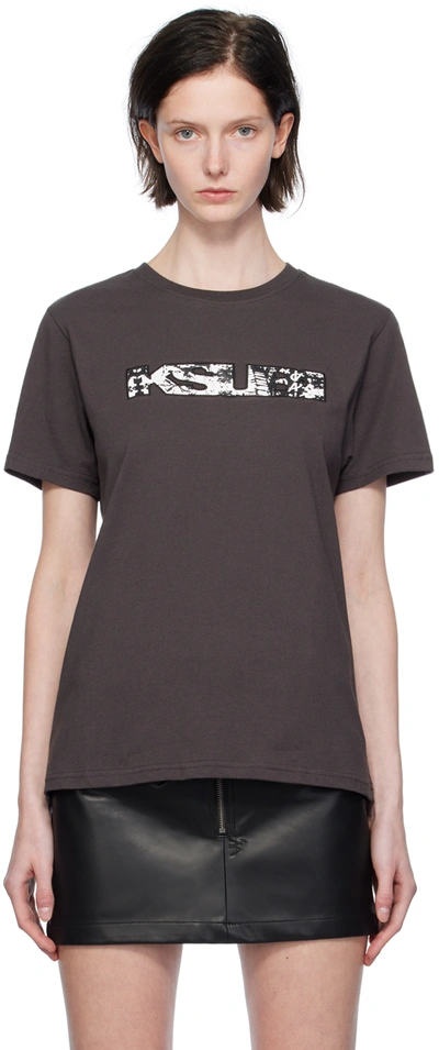 Shop Ksubi Gray Klassic T-shirt In Grey