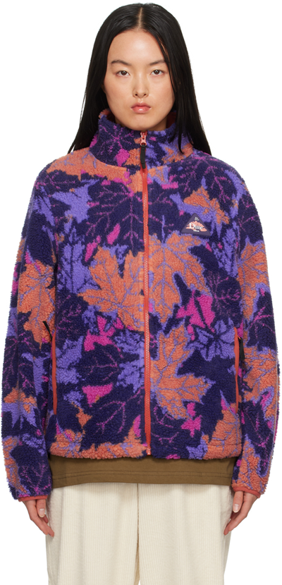 Shop Dime Multicolor Canadian Zip Jacket In Coral