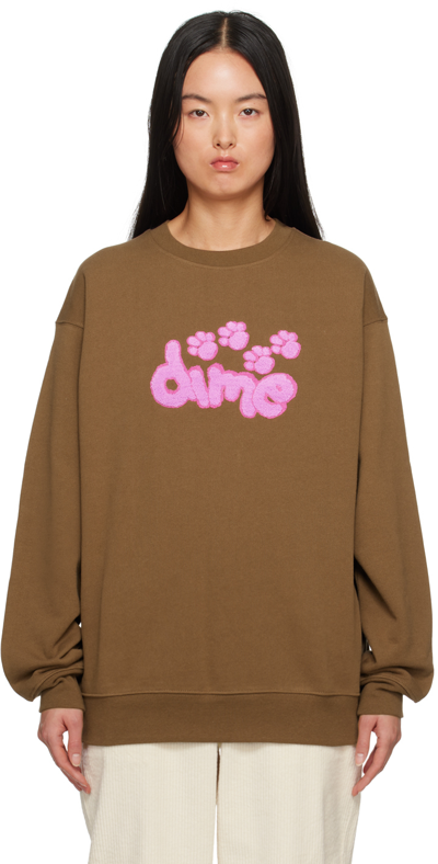 Shop Dime Brown Pawz Sweatshirt