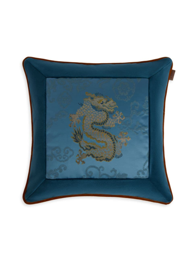 Shop Etro Thaizhou Decorative Cushion In Blue
