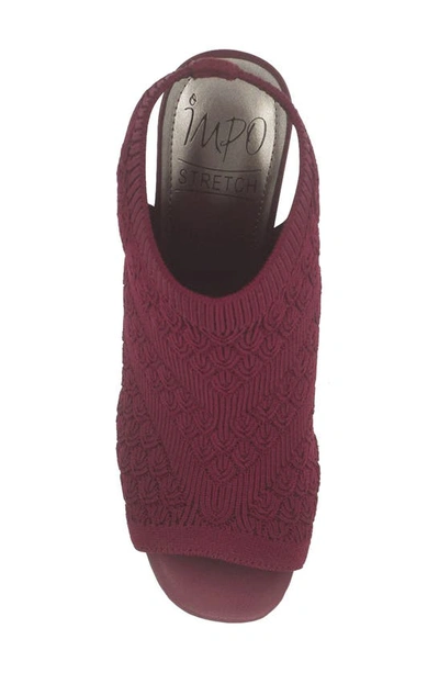 Shop Impo Vansia Sock Knit Sandal In Vino