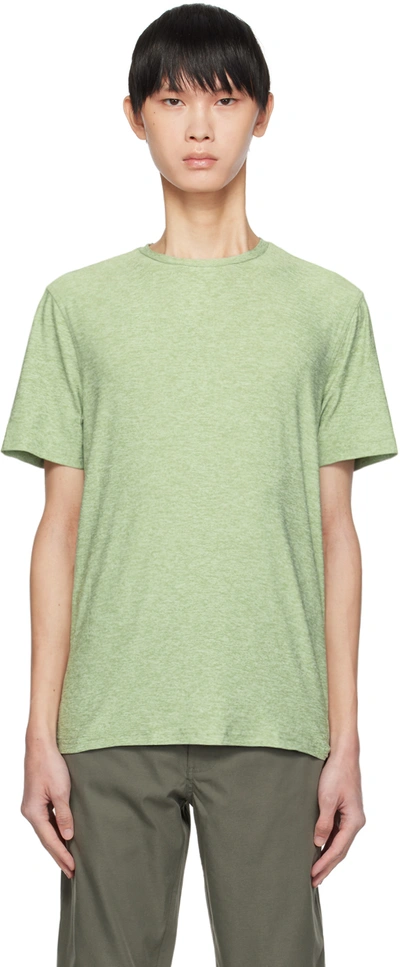 Shop Outdoor Voices Green Cloudknit T-shirt In Silt Green